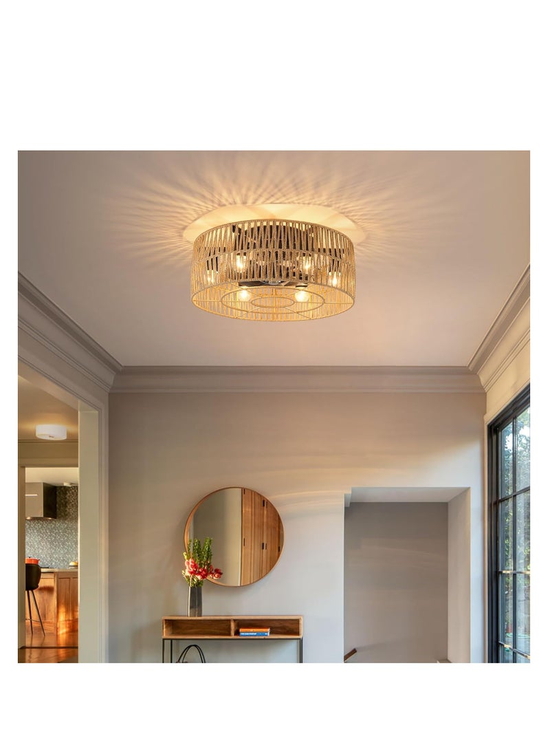SUN SHINE Ceiling Fan with Light Flush Mount  - Image 5