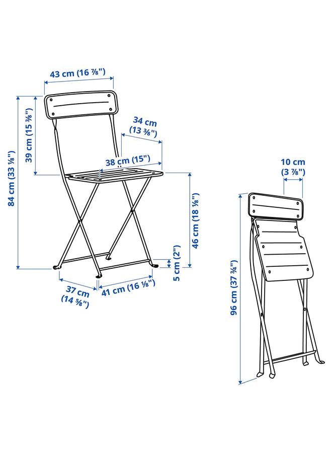 زبون كرسي قابل للطي، أحمر فاتح للاستخدام الخارجي - Image 5
