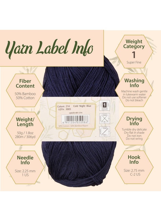 BambooMN Jubileeyarn Baby Soft Bamboo Cotton Yarn 50G/Skein Shades Of Brown 4 Skeins  - Image 5