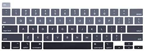 Laprite Premium Ultra Thin Keyboard Cover for MacBook Pro 16 inch 2019 Release A2141 with Touch Bar Touch ID Soft-Touch TPU Keyboard Protective Skin, Gradient Black - Image 2