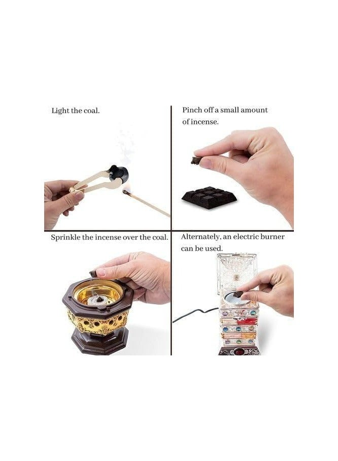 عود بخور بخور موسوف وردي معطر منزلي بخور عربي 40 جرام - Image 4