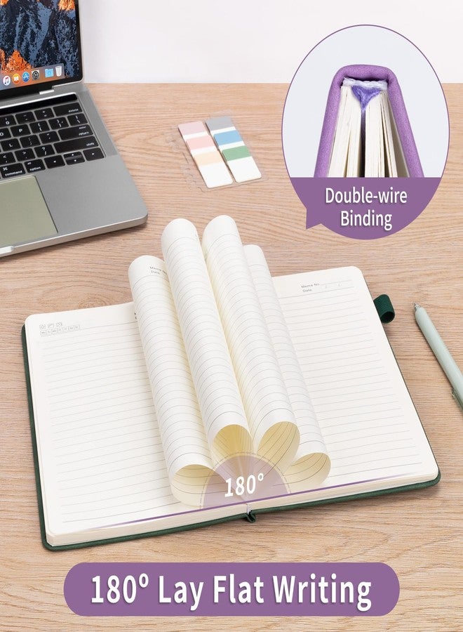 ALKALO Lined Journal Notebook for Women Men, A5 Hardcover Leather Journals for Writing, 200 Pages/100GSM Thick Paper, Daily Journal Notebook for Work, School, Note Taking, Business, Travel, College Ruled - Image 5
