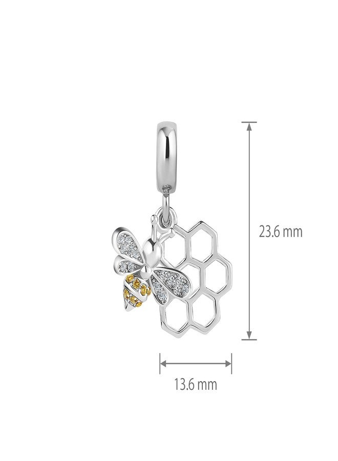 SBI Jewelry Women Birthday Dangle for Wife Queen Honey Bee Charm Compatible with Pandora Charm Bracelet Jewelry Gifts - Image 4