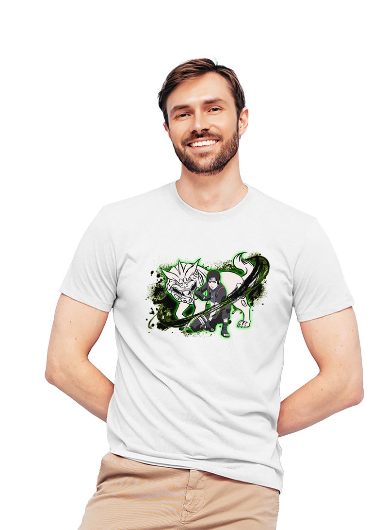 Fashion World Cotton T-shirt Printed with High-quality Anime Naruto Sai - Image 1