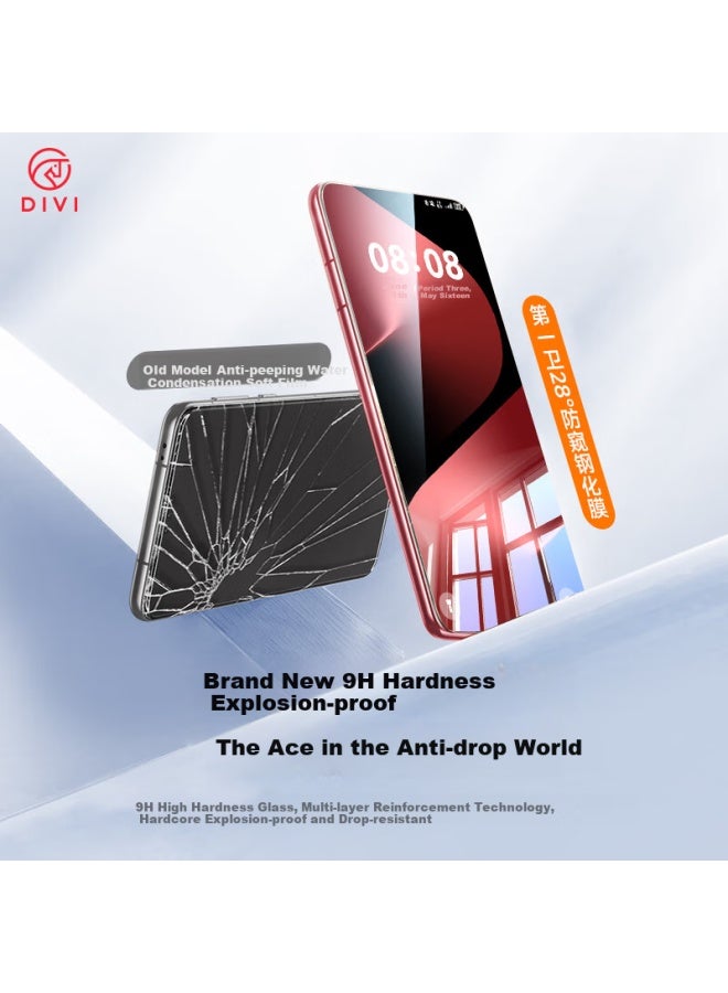 DiVi First Guard [2-Pack] Privacy Screen Protector For Huawei Pura80, Huawei Pura80 Tempered Glass Film, Full Coverage, Hd Clear, Anti-Scratch, Anti-Fingerprint Protective Film - Image 4