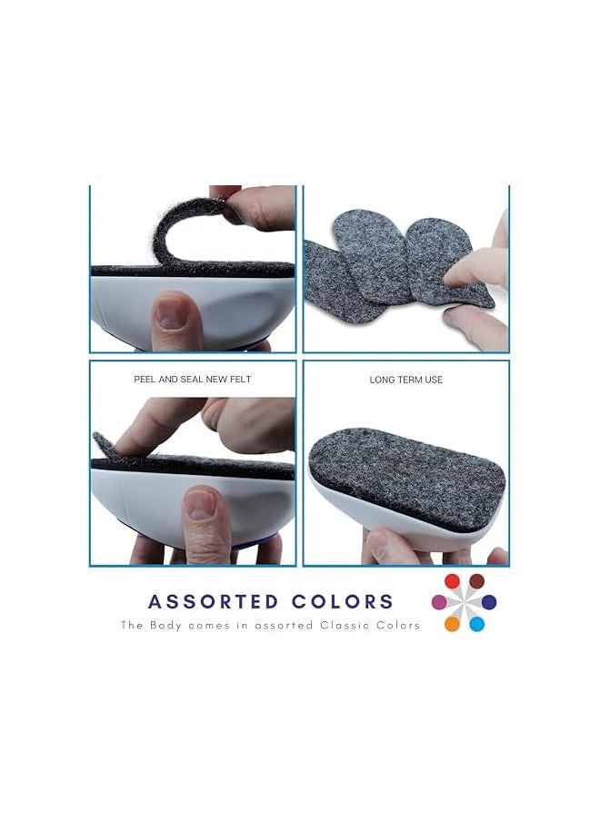 PROMASS promass Magnetic Whiteboard Eraser Practical Mouse Design With 1 Additional Peel And Seal Felt For Long Life (Assorted Colors) - Pack Of 1  - Image 3