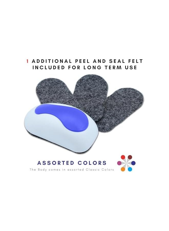 PROMASS promass Magnetic Whiteboard Eraser Practical Mouse Design With 1 Additional Peel And Seal Felt For Long Life (Assorted Colors) - Pack Of 1  - Image 2