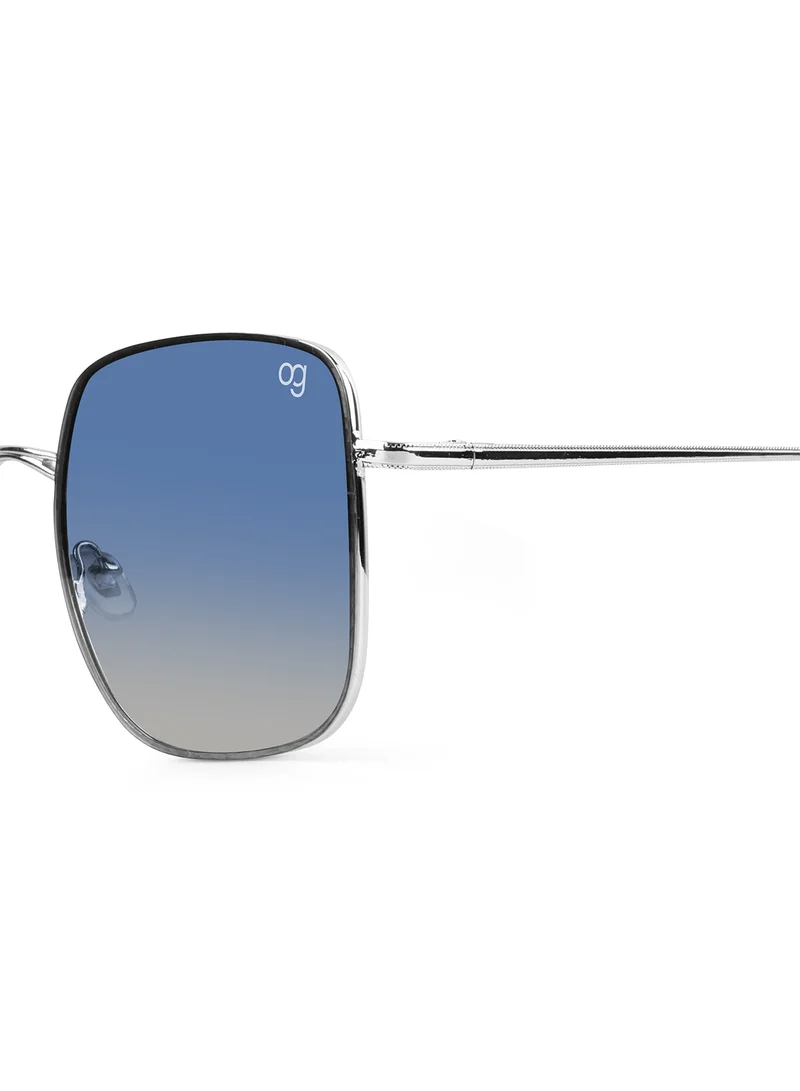 Woggles Latest & Stylish UV Protected Ray Blue Square Sunglasses for Men & Women