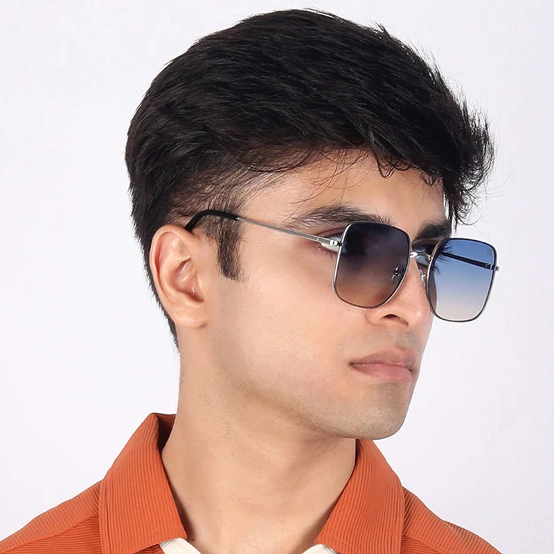 Woggles Latest & Stylish UV Protected Ray Blue Square Sunglasses for Men & Women