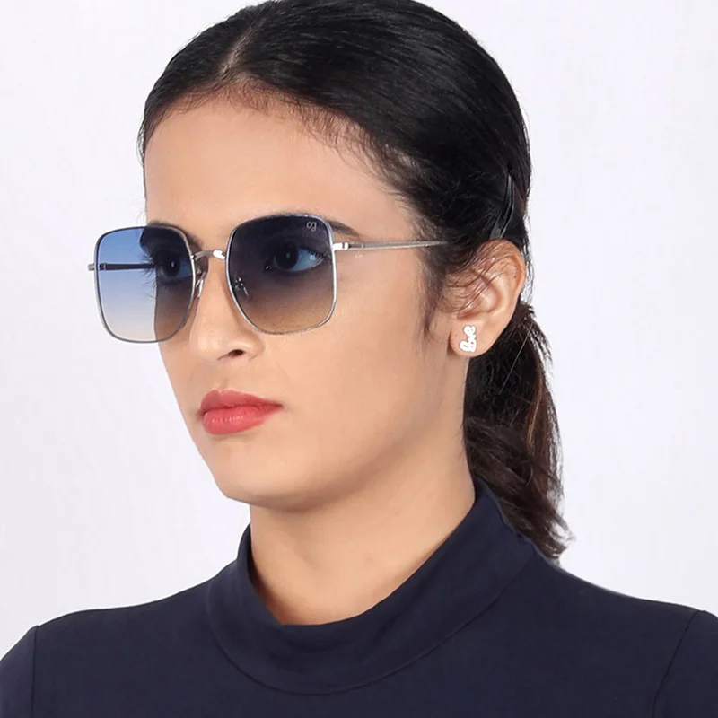 Woggles Latest & Stylish UV Protected Ray Blue Square Sunglasses for Men & Women