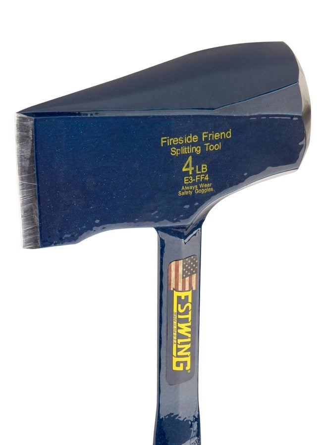 Estwing Fireside Friend Axe - 14" Wood Splitting Maul with Forged Steel Construction & Shock Reduction Grip - E3-FF4, One Size - Image 3