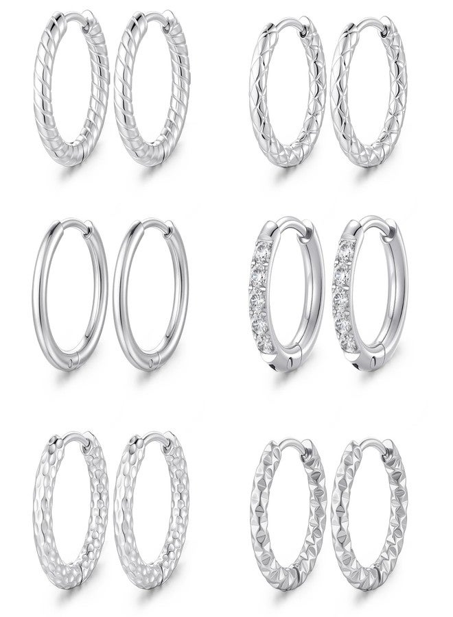 SZGCSP Small Hoop Earrings for Women, Stainless Steel Huggie Hoop earrings, 18G - Image 1