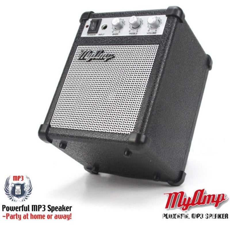 Vintage My AMP Replica Portable Guitar Amplifier with Adjustable Bass Black - Image 2