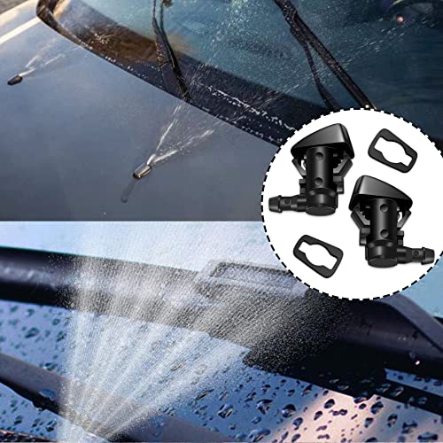 Belleone Windshield Washer Nozzle Kit Compatible with 2005-2016 Jeep Grand Cherokee, 2005-2013 Chevy Malibu, Pontiac G6, Saturn Aura, Replace #55372143AB, 15247800, 55156427AB, 55079049AA, 2PCS - Image 5