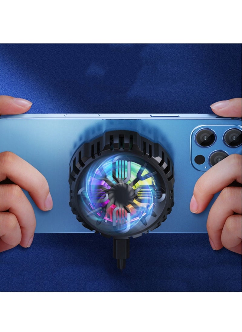general Wireless Portable Mobile Phone Radiator Cooling Fan Magnetic Absorption Semiconductor Fast Cooling Fan For Mobile Phone And Tablet - Image 2