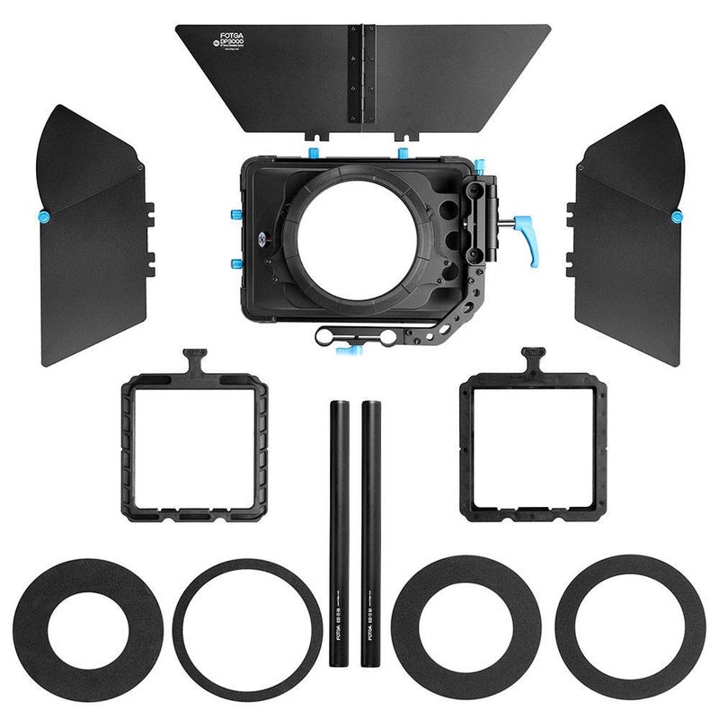 Fotga DP3000 M3 4x4 Swing-Away Matte Box for 15mm Rail Follow Focus Rig DSLR Mirrorless Camera EOS R EOS-1D X 5D 5DS 6D 7D II III IV R50 R8 R10 Z6 Z7 Z8 D5 D850 Sony A7 A7R A7S II III IV A7IV BMPCC 4K - Image 3