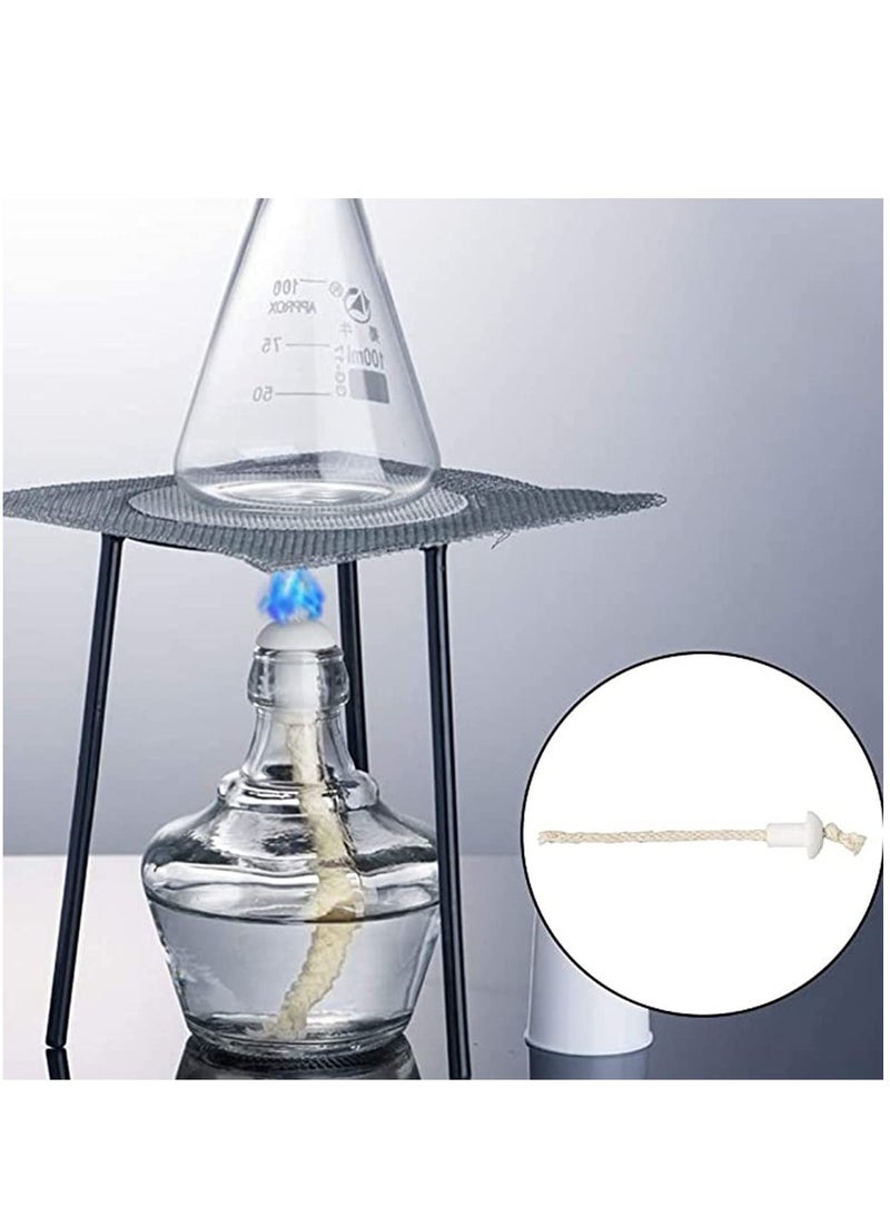 NIBEMINENT 7 pcs Lamp Wick Holder, Kerosene Oil Lantern Wick, Heat-Resistant Cotton Replacement with Ceramic Holders for Bottle Garden Torch Burner,  - Image 3