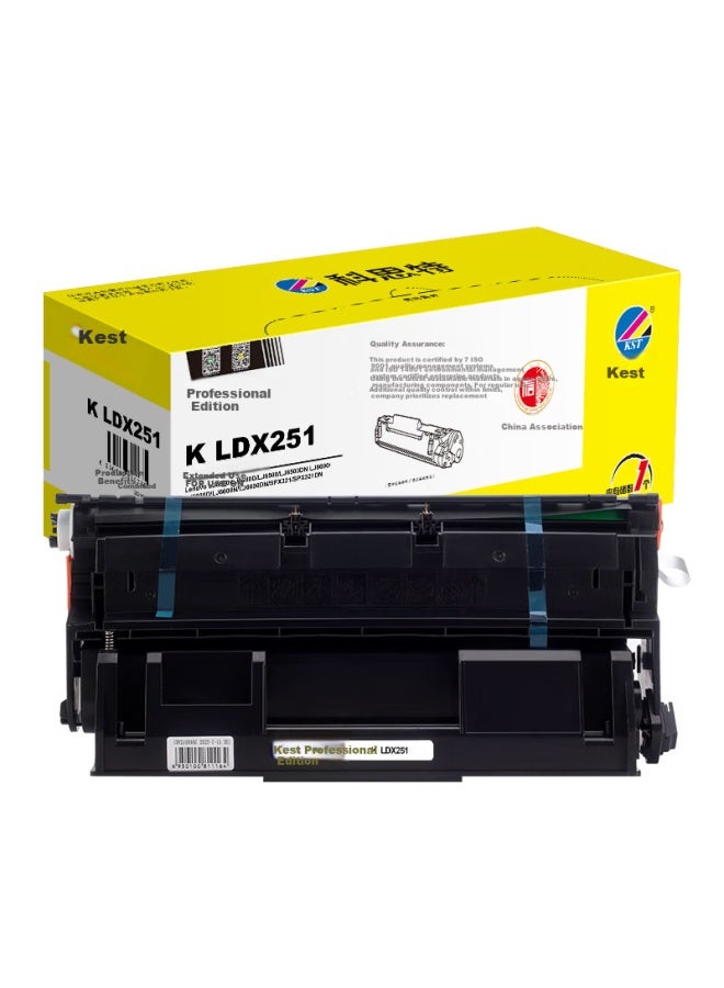 KST Kost K Ldx251 Black Toner Cartridge 6000 Pages Professional Edition - Image 1