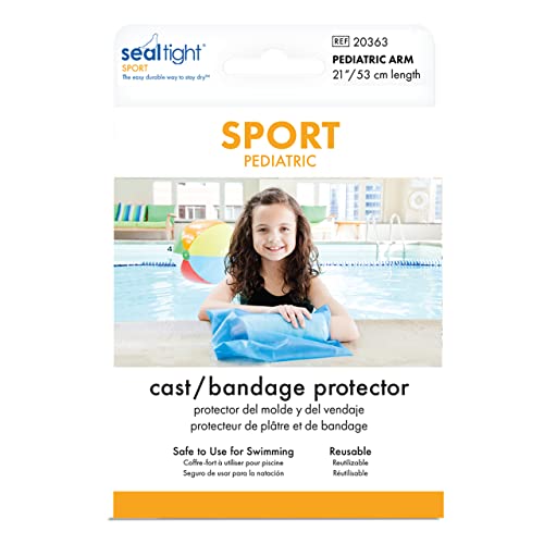 Brownmed - Seal Tight Sport Pediatric - Kid's Cast Swimming Cover - Waterproof Arm Bandage & Cast Cover for Swimming & Showers - Durable Shower Protector & Cast Bag for Arm Casts - Pediatric Arm - Image 1