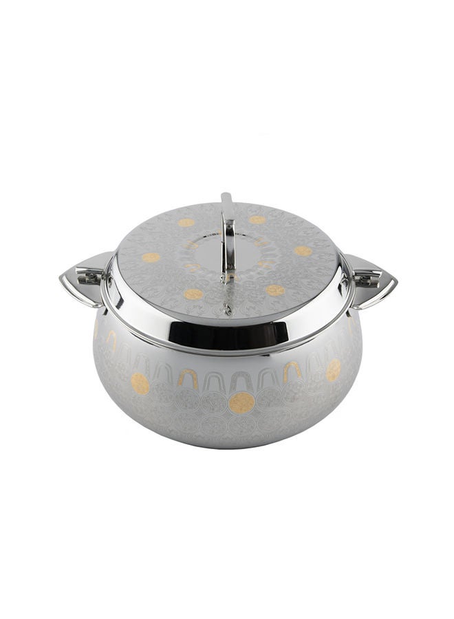 Alsaif مقلاة ميرنا من الفولاذ المقاوم للصدأ مع مقبتين ذهبية 7500 مل - Image 2
