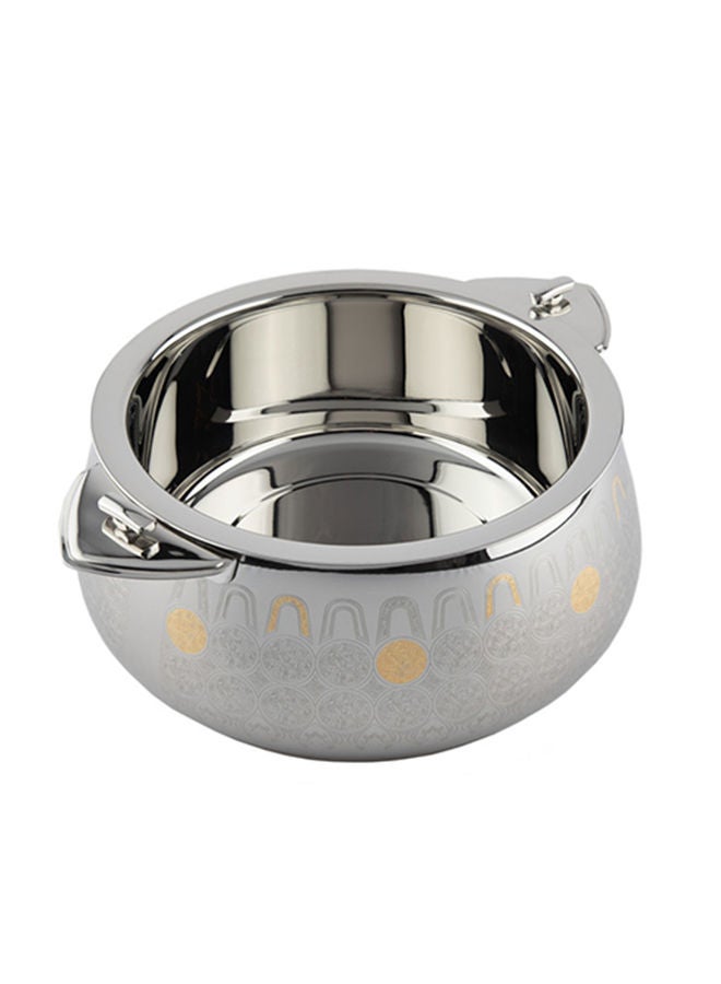 Alsaif مقلاة ميرنا من الفولاذ المقاوم للصدأ مع مقبتين ذهبية 7500 مل - Image 3