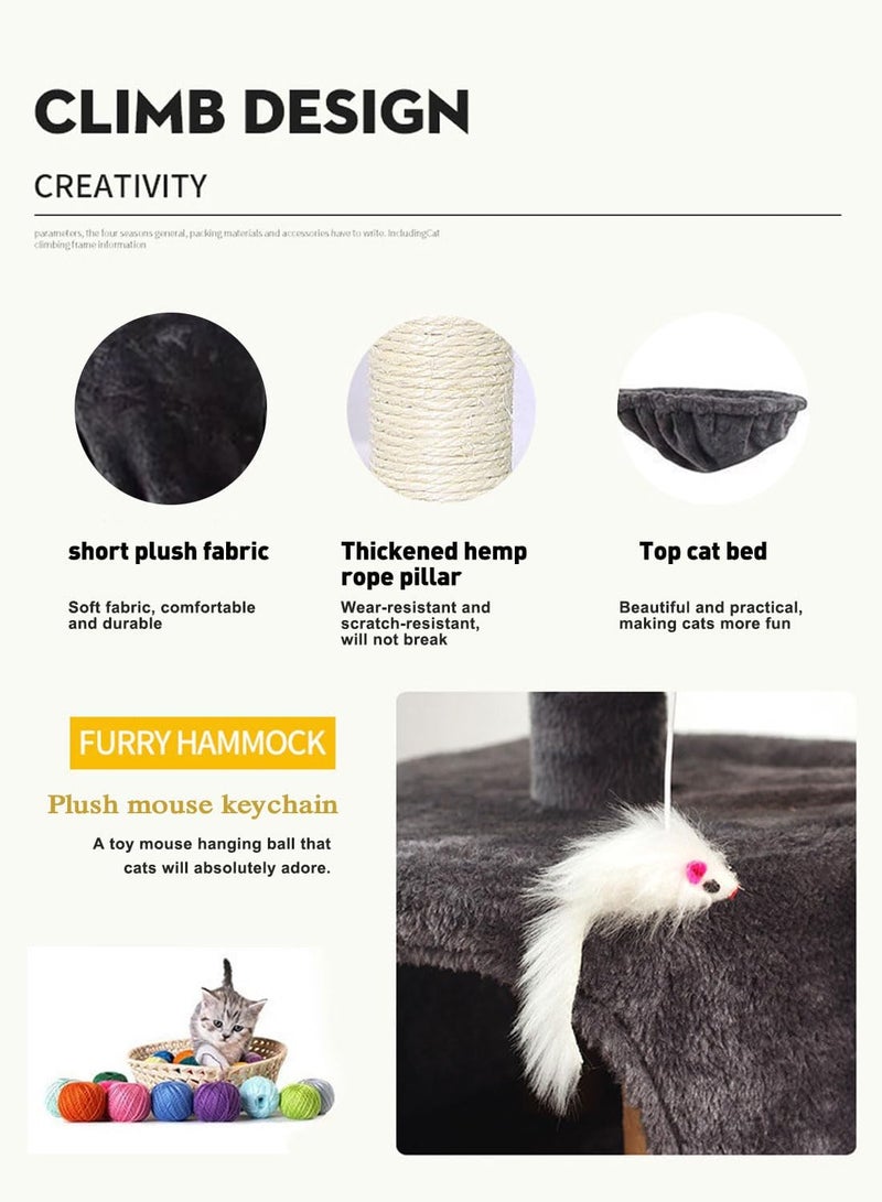 Sharpdo Cat Climbing Frame Cat Tree Toys (Grey) - Image 2