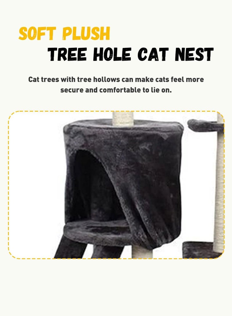 Sharpdo Cat Climbing Frame Cat Tree Toys (Grey) - Image 3