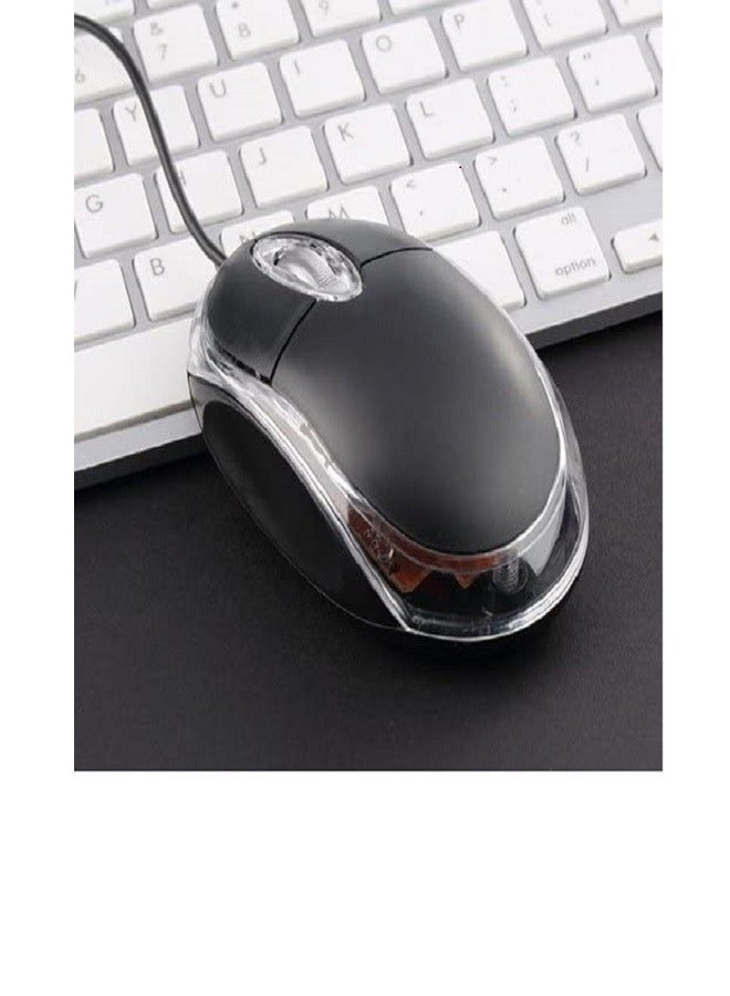 ELTRAZONE Wired Optical Mouse 11.7x8.4x3.6cm Black  - Image 2