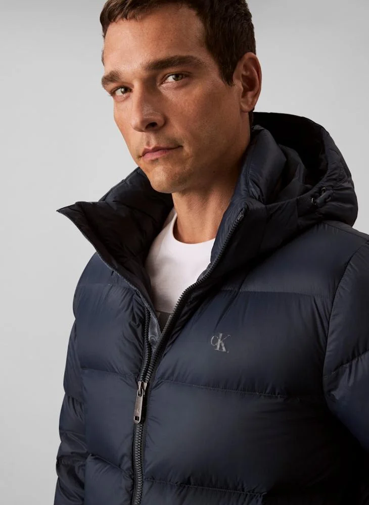 Calvin Klein Jeans Long Sleeve Nylon Zip Jacket