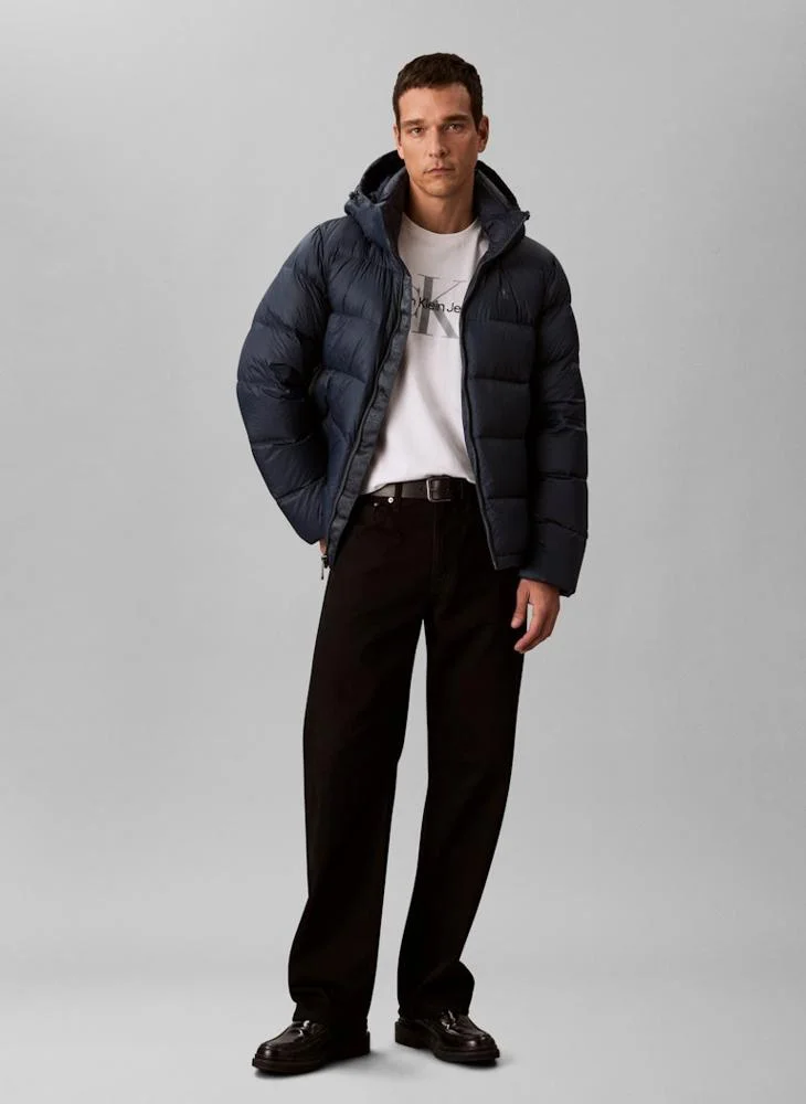 Calvin Klein Jeans Long Sleeve Nylon Zip Jacket