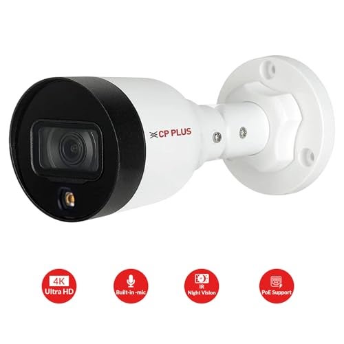 CP PLUS كاميرا بولت خارجية IP بدقة 4MP عالية الوضوح | نموذج STQC | CP-UNC-TA41L3C-D-LQ | رؤية ليلية ملونة | رؤية ليلية بالأشعة تحت الحمراء | ميكروفون مدمج | عدسة ثابتة 3.6 مم | PoE | متوافقة مع NVR فقط - Image 3
