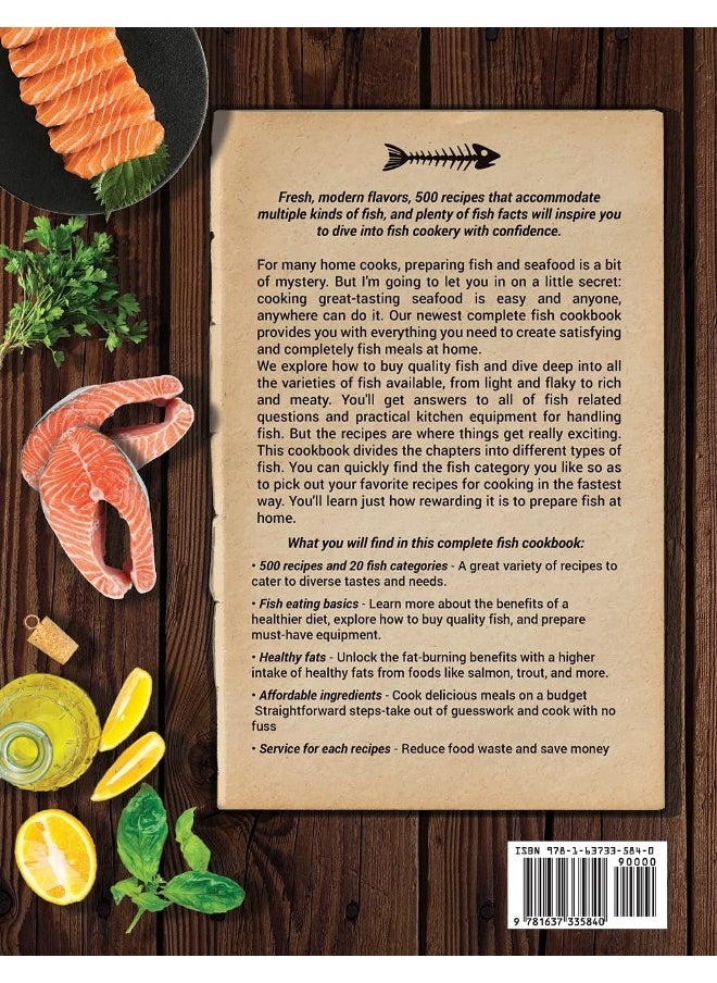 The Complete Fish Cookbook: Top 500 Modern Fish Recipes and the Complete Guide