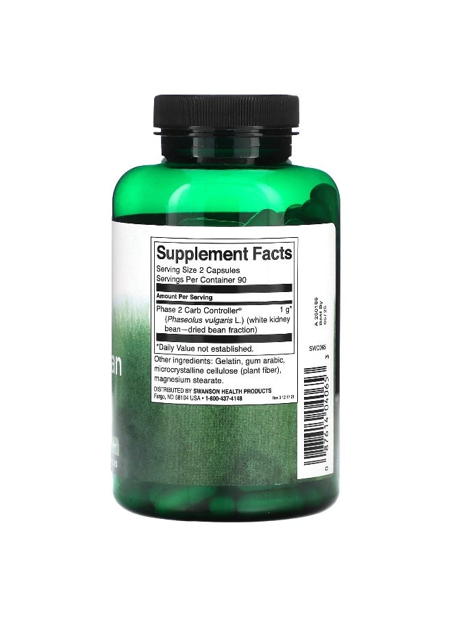 Swanson, White Kidney Bean Extract, 500 mg, 180 Capsules - Image 2