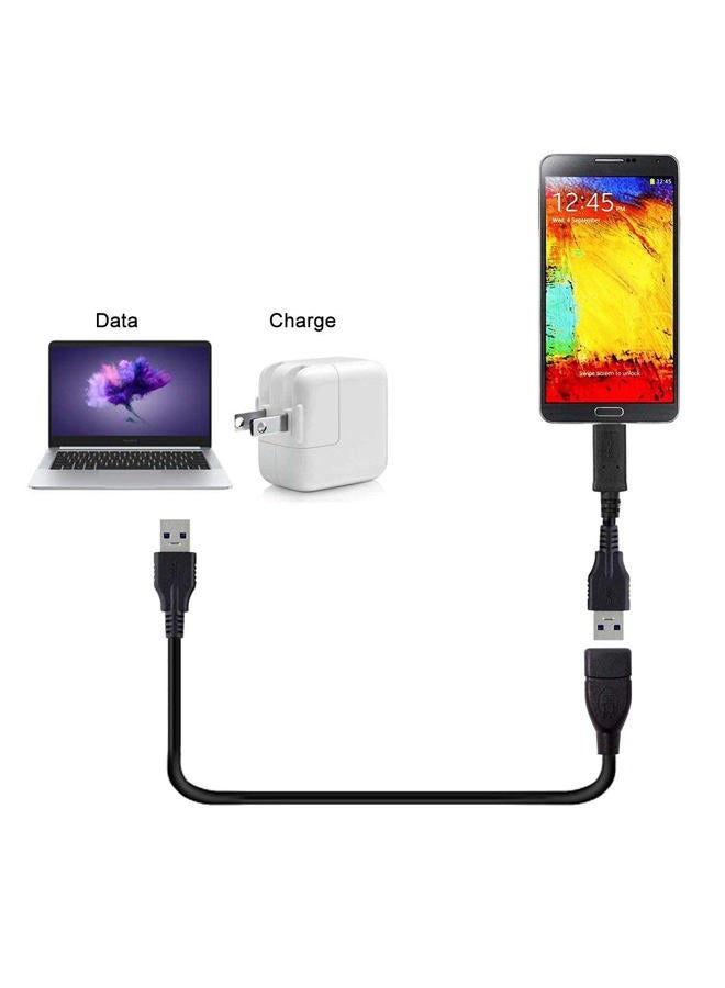 NFHK USB 3.0 Extension Cable USB 3.0 Type A Male to Female Data Transfer Extension Cable 20cm - Image 4