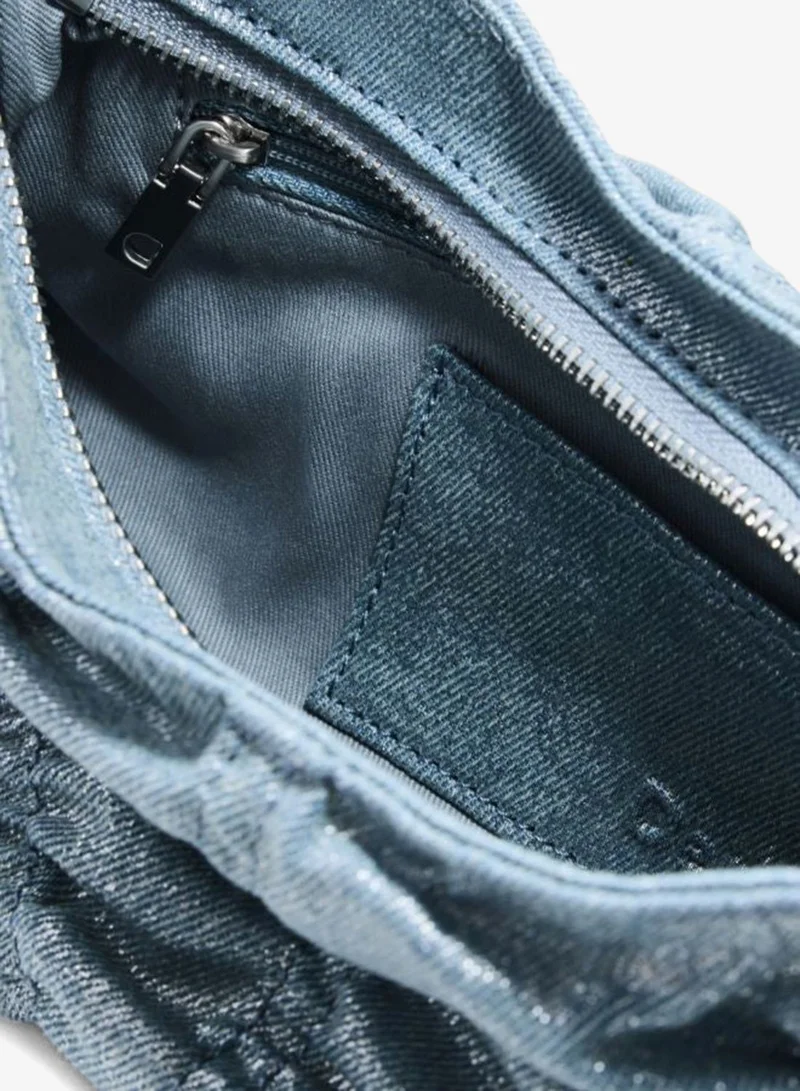 DESIGUAL Blue Small gathered denim bag for Women | Best Price UAE