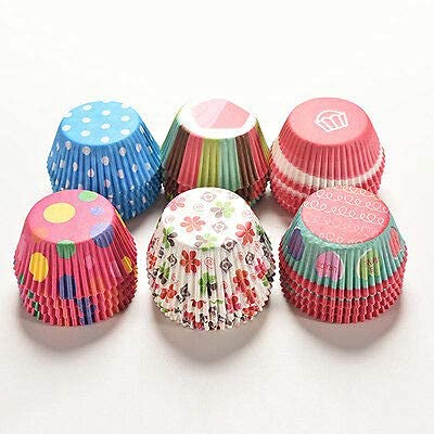 EPARTY Paper Cupcake Mould Baking Cups for Cupcakes and Muffins, Standard , 100 Pieces, Multicolour - Image 5