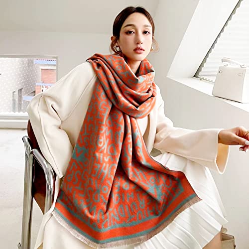 RainFlowwer Womens Pashmina Shawl Wrap Scarf Winter Warm Wool Scarves Large Reversible Stole Scarf Evening Dress Christmas Gift - Image 3