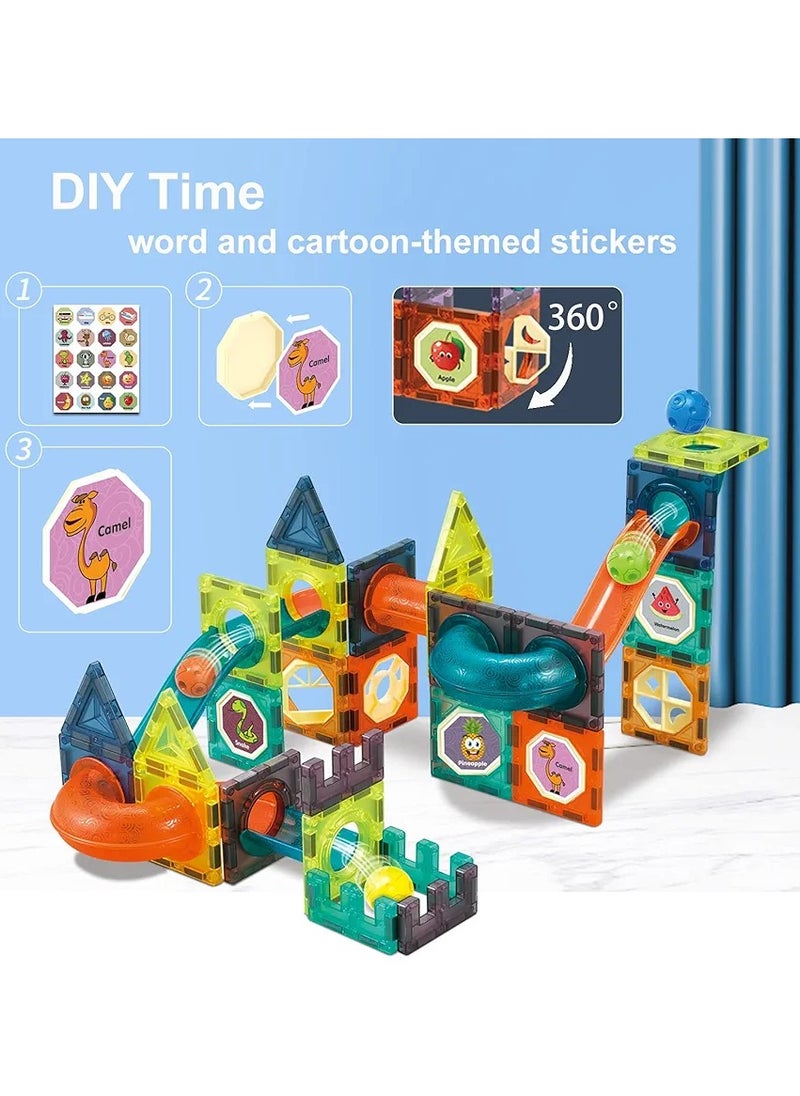 Eotia Magnetic Building Blocks for Kids – 98PCS STEM Educational Construction Toy Set – Creative Magnetic Tiles for Learning, Fun & Imaginative Play – Safe & Colorful Gift for Boys & Girls  - Image 3