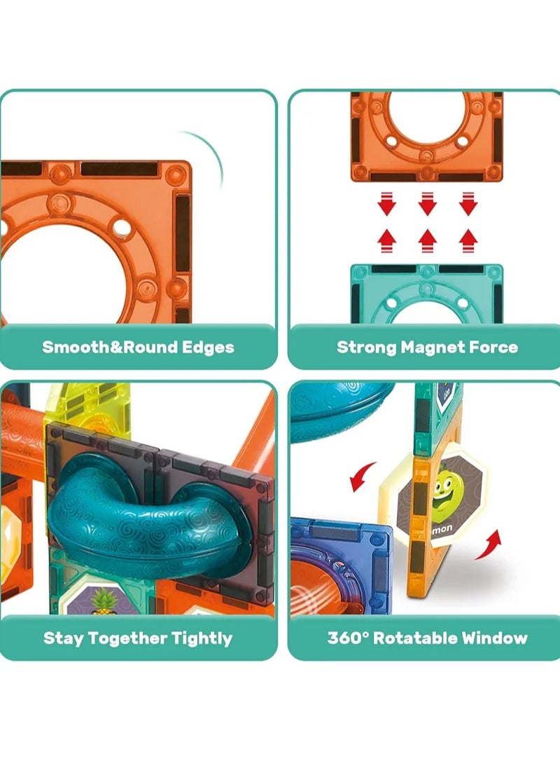 Eotia Magnetic Building Blocks for Kids – 98PCS STEM Educational Construction Toy Set – Creative Magnetic Tiles for Learning, Fun & Imaginative Play – Safe & Colorful Gift for Boys & Girls  - Image 4