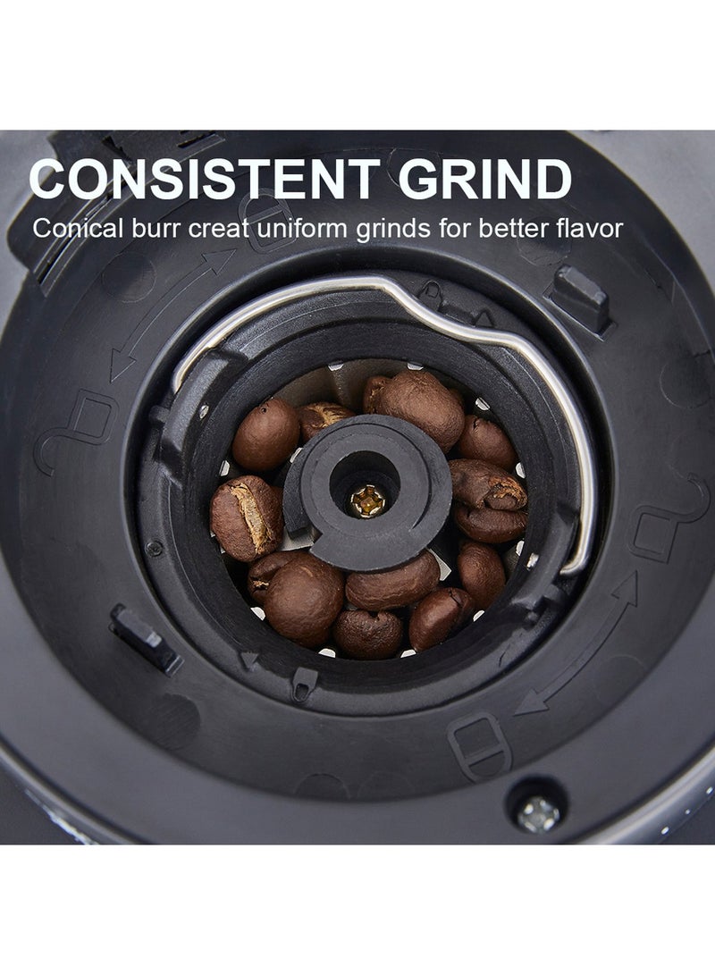 Biolomix Electric Coffee-Bean Grinder With Stainless Steel Blade, Adjustable Burr Grinder, 31 Precise Grind Settings, Suitable for 1-10 Cups, Black  - Image 5