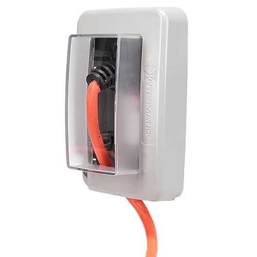 Intermatic WP6000G Low-Profile In-Use Weatherproof Cover, Gray - Durable Outdoor Outlet Protection | Expandable Design | Easy Installation - Image 1