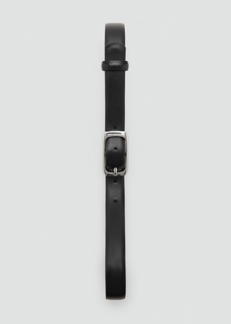 MANGO Rectangular Buckle Belt  - Image 2