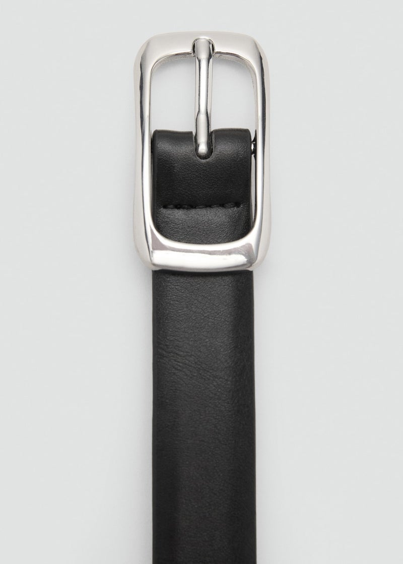 MANGO Rectangular Buckle Belt  - Image 4