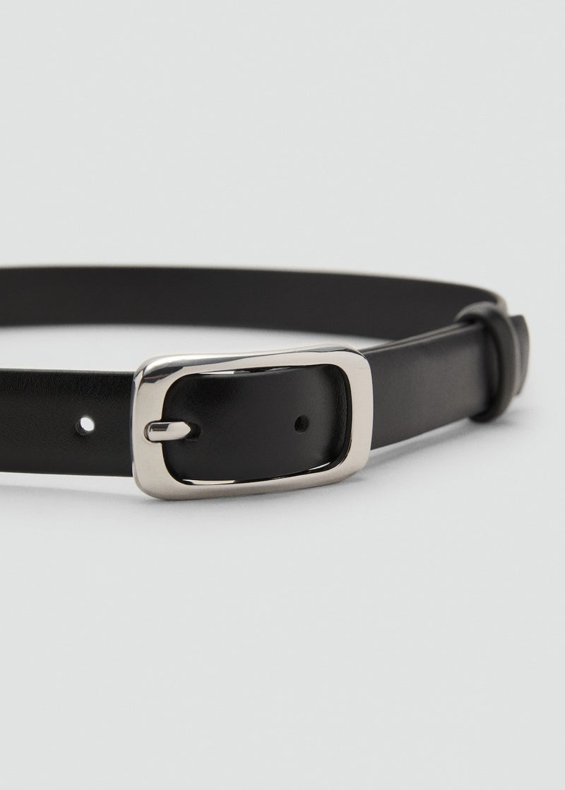 MANGO Rectangular Buckle Belt  - Image 3