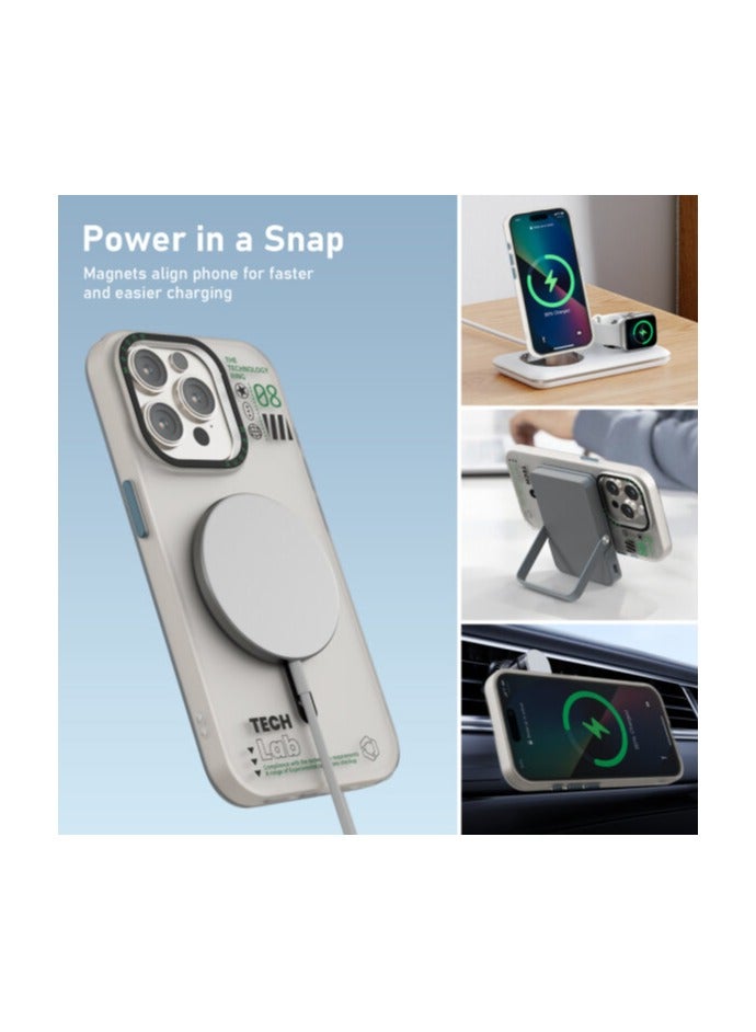 Mezone Tech iPhone 14 Matte MagSafe Case, Shockproof & Anti-Yellowing Phone Case Reinforced Corners with Airguard, Black - Image 2