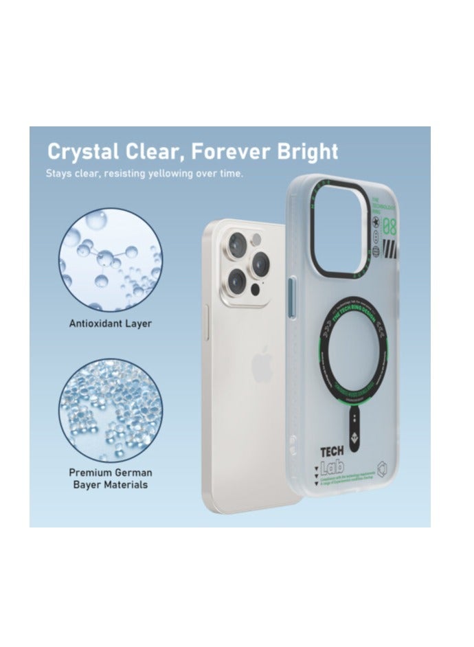 Mezone Tech iPhone 14 Matte MagSafe Case, Shockproof & Anti-Yellowing Phone Case Reinforced Corners with Airguard, Black - Image 5