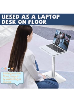 Rock Pow Lap Desk Kids Adjustable(11.8"-21.6") Laptop Table for Floor Portable Book Holders for Reading Hands Free Suitable for Kids and Adults of Different Ages  - Image 5