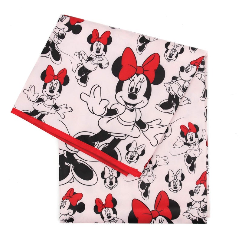 Bumkins Disney Baby Splat Mat for Under High Chair, Babies Toddlers Eating Mess Mat, Waterproof Reusable Cloth for Arts and Crafts, Play Mat for Kids, Floor or Table, Fabric 42inx42in, Minnie Mouse - Image 1