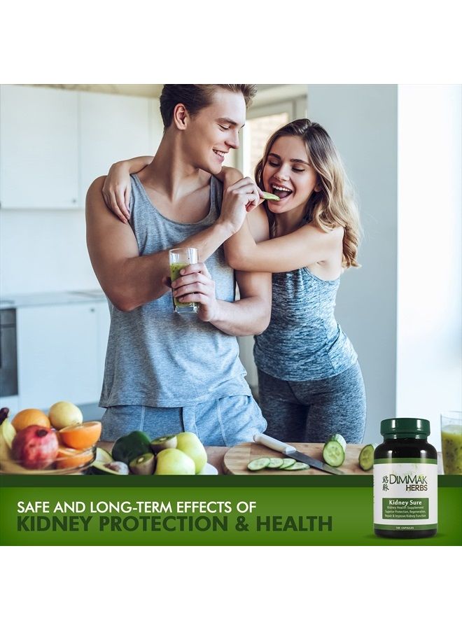 dimmak herbs Kidney Sure Health Supplement Chinese Herb Kidney Blend Detoxifier + Regenerator for Health, Care + Protection – 100 caps 400mg - Image 5