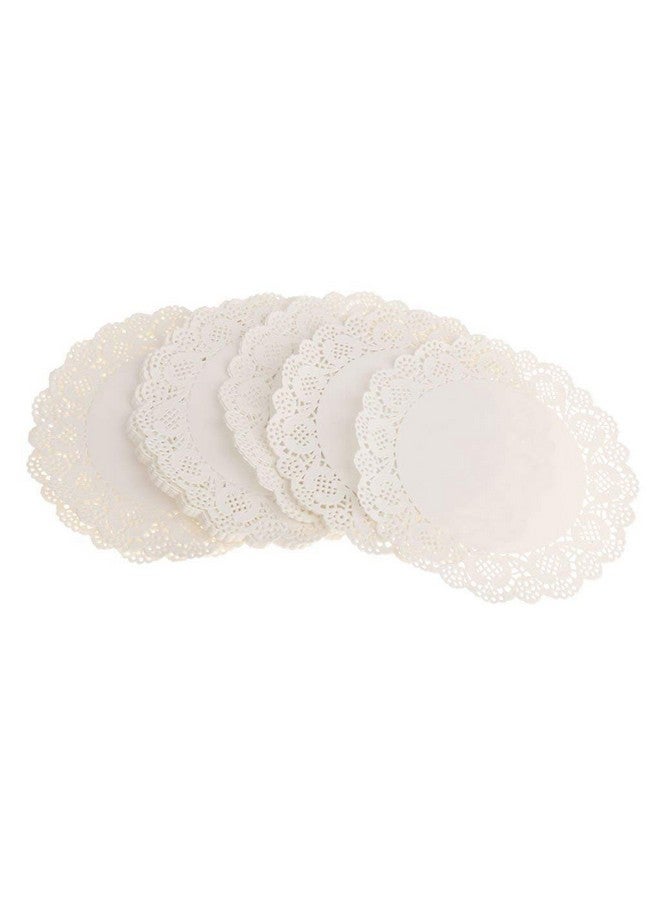 Perfect Pricee Lace Paper Doilies, Bulk for Desert, Tableware Decoration Place mats, Cake Packaging (100 Pieces, 7.5), White - Image 2